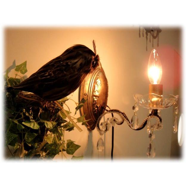 ★ウォールシャンデリアブラケットランプ1灯ジュエル　ダークゴールド　アンティーク調　LED対応　/壁用ランプWallChandelier雑貨通販【RCP】 |  | 01