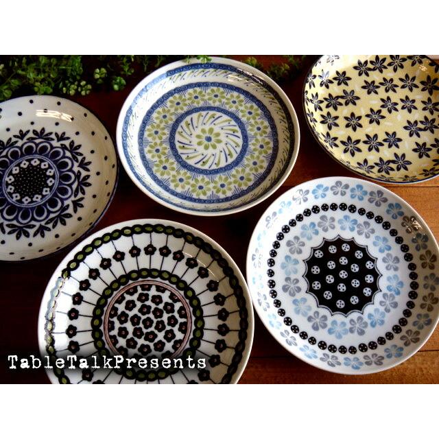 ★ポタリーフィールドケーキ皿5枚セット　取皿　ギフトにもオススメ♪美濃焼き国産　南仏北欧風デザイン　食器雑貨通販【RCP】 | 