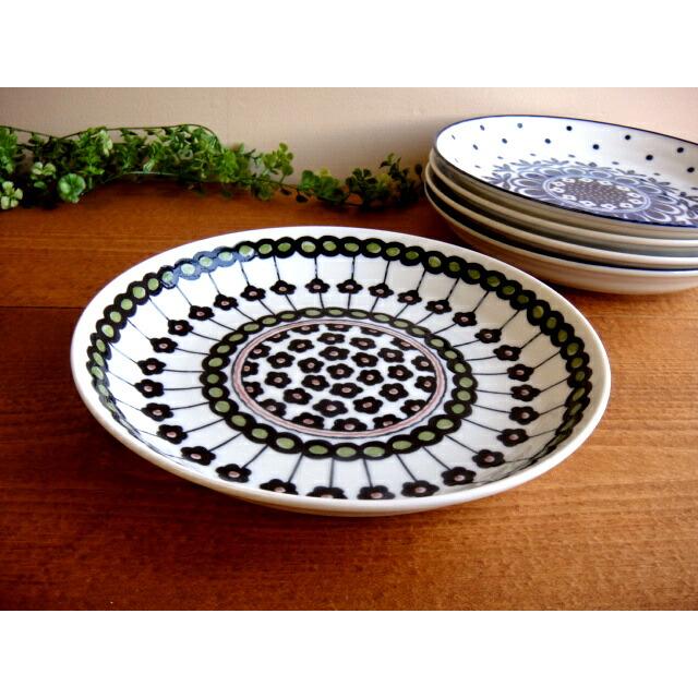 ★ポタリーフィールドケーキ皿5枚セット　取皿　ギフトにもオススメ♪美濃焼き国産　南仏北欧風デザイン　食器雑貨通販【RCP】 |  | 01