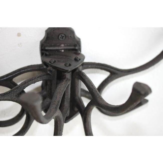 ★アンティークゴシック調　スウィングフック　可動式アイアン　ハンガー　帽子掛け　雑貨通販【RCP】 |  | 01