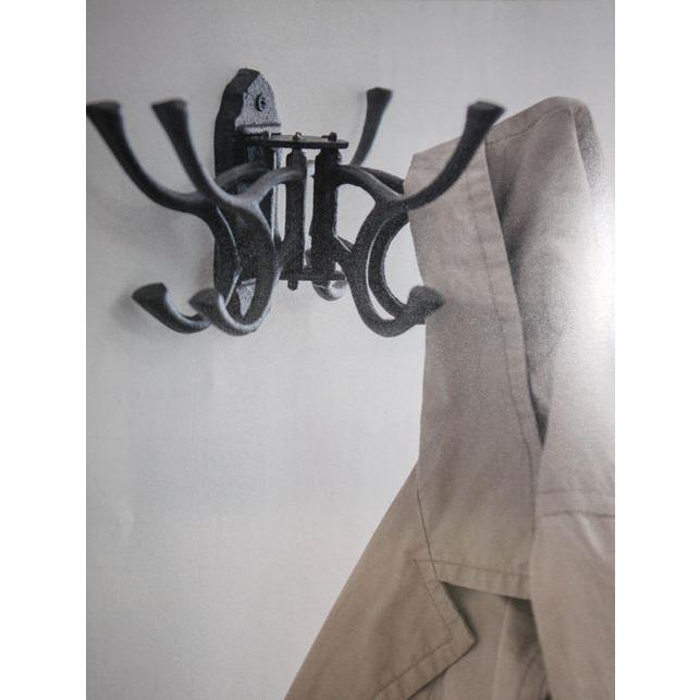 ★アンティークゴシック調　スウィングフック　可動式アイアン　ハンガー　帽子掛け　雑貨通販【RCP】 |  | 03