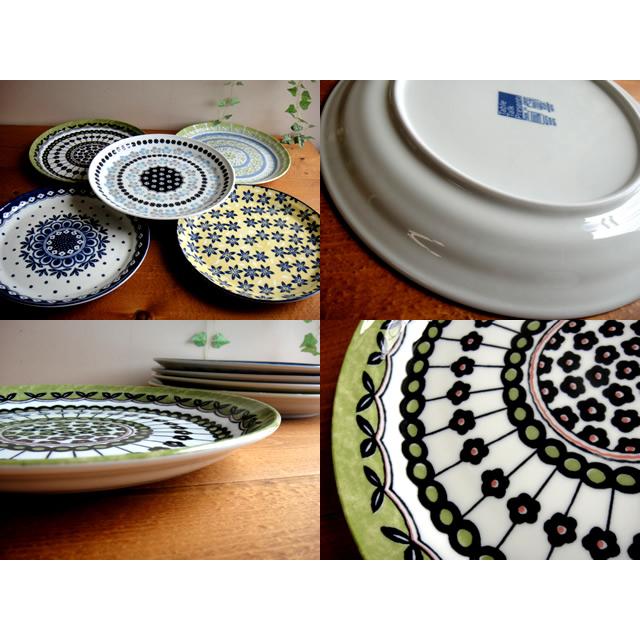 ★ポタリーフィールドパスタ皿5枚セット　大皿　ギフトにもオススメ♪美濃焼き国産　南仏北欧風デザイン　食器雑貨通販【RCP】 |  | 01