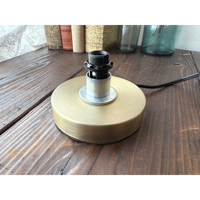 最安値挑戦中★ステンドランプ材料♪丸型卓上ランプベースE12　035　小さめサイズ　テーブルランプ　シェード用フレーム卓上照明器具部品 | 