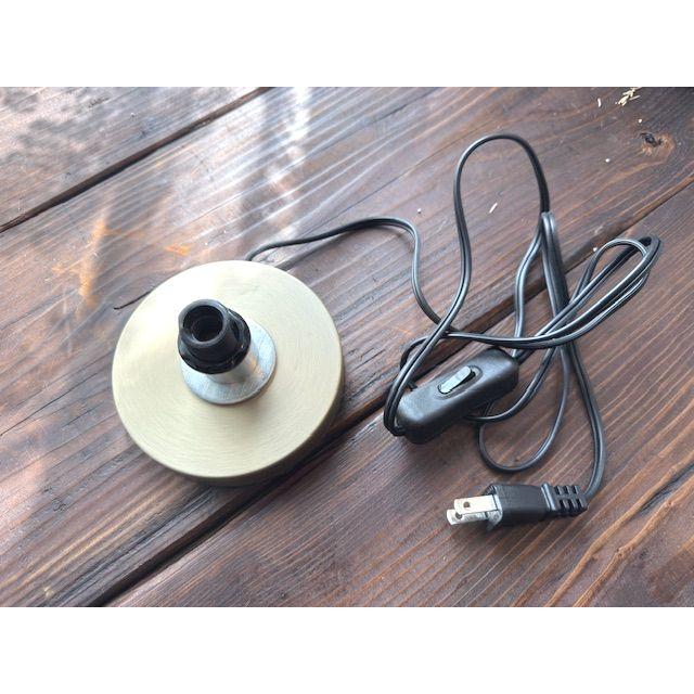 最安値挑戦中★ステンドランプ材料♪丸型卓上ランプベースE12　035　小さめサイズ　テーブルランプ　シェード用フレーム卓上照明器具部品 |  | 01