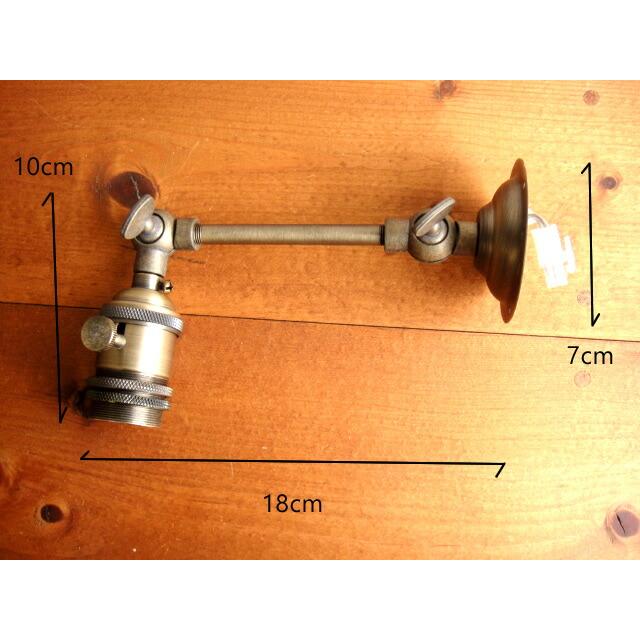 ★カフェモダン●ギャラリー付き古塗装ブラケットランプL E26口金 LED対応壁用ランプ 水道管風 男前 アンティークシャビーレトロ工業作業雑貨通販 工業系 |  | 01