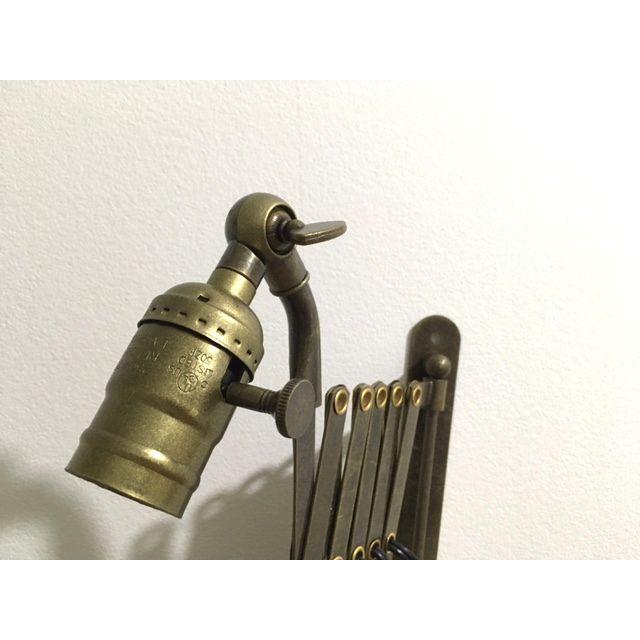 ★シザーブラケットランプ●古塗装 ブロンズ 可動式 E26口金 LED対応壁用ランプアンティークシャビーレトロ工業作業 |  | 05