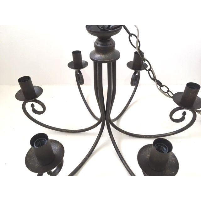 【錆風塗装】シャビーなシャンデリアLED対応  アンティーク 6灯　シンプルモダン　ヴィンテージ風　サビ風塗装加工 |  | 02