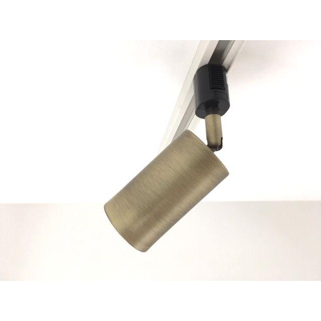 最安値挑戦★ライティングレール用スポットライトM サビ加工　アンティークシルバー　木目  ナチュラル ダクトレールランプ E26 首可動 |  | 02