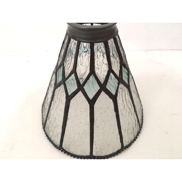 ★レトロアンティーク調ステンドグラスペンダントランプブルー系176A E26 ヨーロピアンモダンフレンチカントリーガラス照明 |  | 04