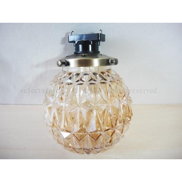 最安値挑戦中★レトロモダンガラスペンダントランプ【アンバー/クリアー】 E26真鍮カラーLED対応天井照明間接照明シーリングライトシーリングランプ おしゃれ |  | 02