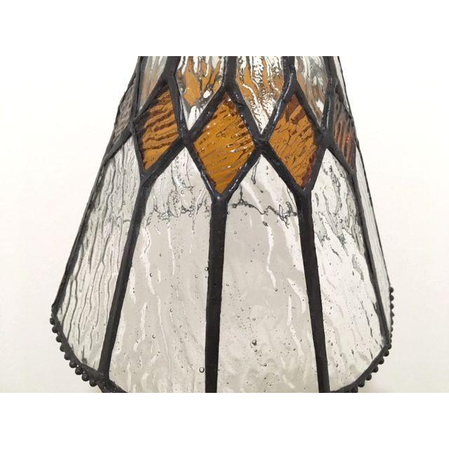 ★レトロアンティーク調ステンドグラスペンダントランプオレンジブラウン系160AE26 ヨーロピアンモダンフレンチカントリーガラス照明ペンダントライト |  | 04