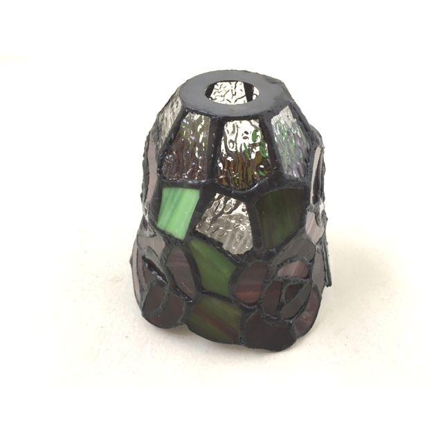 ☆LED電球付き！アンティーク調ステンドグラス吊型テーブルランプ バラ