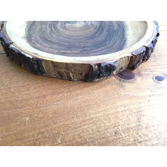 ★森カフェ気分♪直径約26cmアカシアウッドトレーL●●トレイ　ランチプレート　切り株　木製　おうちカフェインテリア食器雑貨通販【RCP】 |  | 02