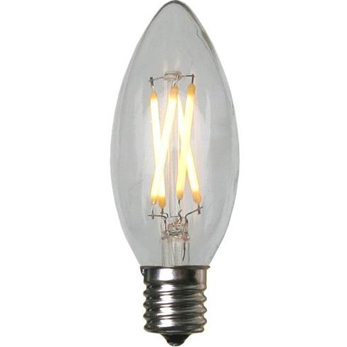 最安値挑戦中★シャンデリア型LED電球　E17　個性的なレトロなフィラメント電球◆モダン　アンティーク型　ヴィンテージランプ　１灯裸電球 | 