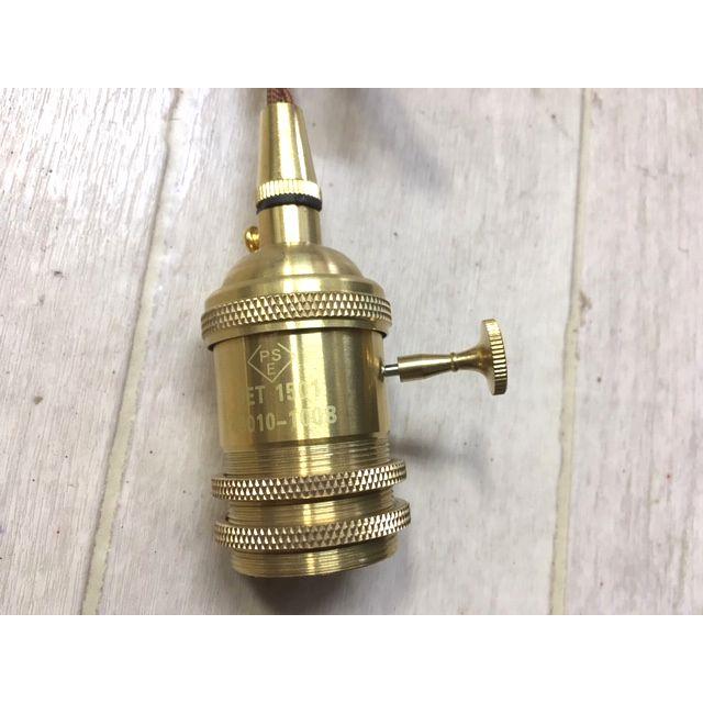 ★点灯☆消灯★切替スイッチ有 レトロモダンアンティーク真鍮ランプシェード1灯E26 コード30cm/60cm ペンダントランプ灯具 |  | 07