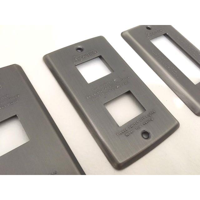 スイッチカバープレート　アンティークシルバー　レトロタイプ1口穴or２口穴or3口穴スイッチ穴コンセントカバー |  | 01