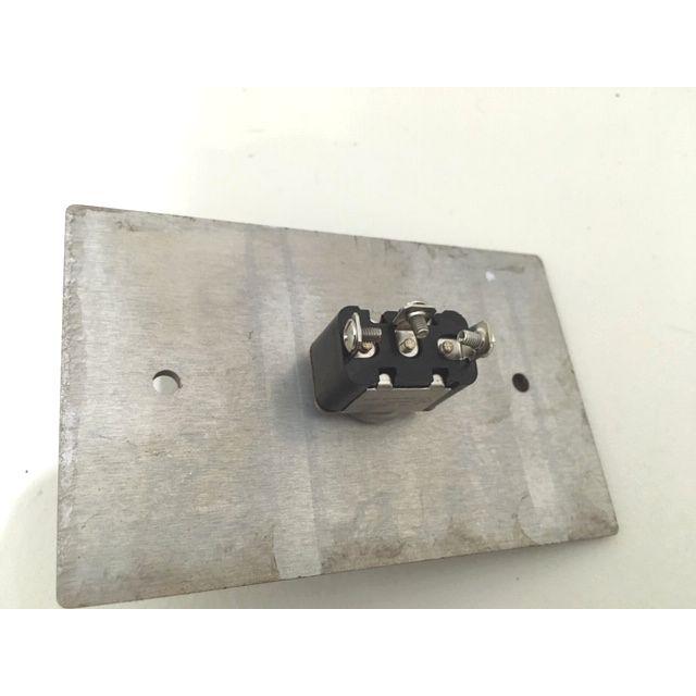 最安値挑戦中★かっこいいレトロオシャレな壁スイッチ♪トグルスイッチ付プレート 木目調シングル アンティークシャビー |  | 04