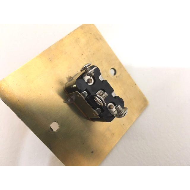 最安値挑戦中★レトロオシャレな壁スイッチ♪トグルスイッチ付プレート 真鍮MINIシングル アンティークシャビー |  | 02