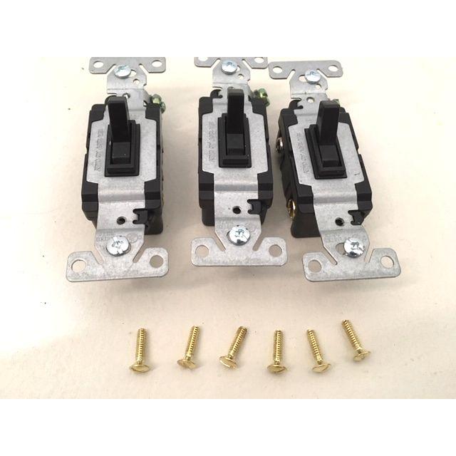 最安値挑戦中★アメリカンスイッチプレートセット 3口 真鍮製♪ ゴールド レトロ オシャレ カントリー |  | 06