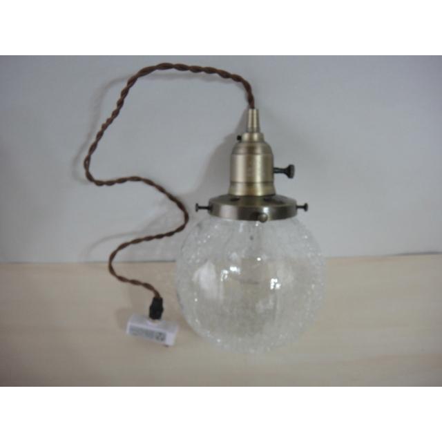 ☆クラッシュガラスペンダントランプ クラック貫入ペンダントライト