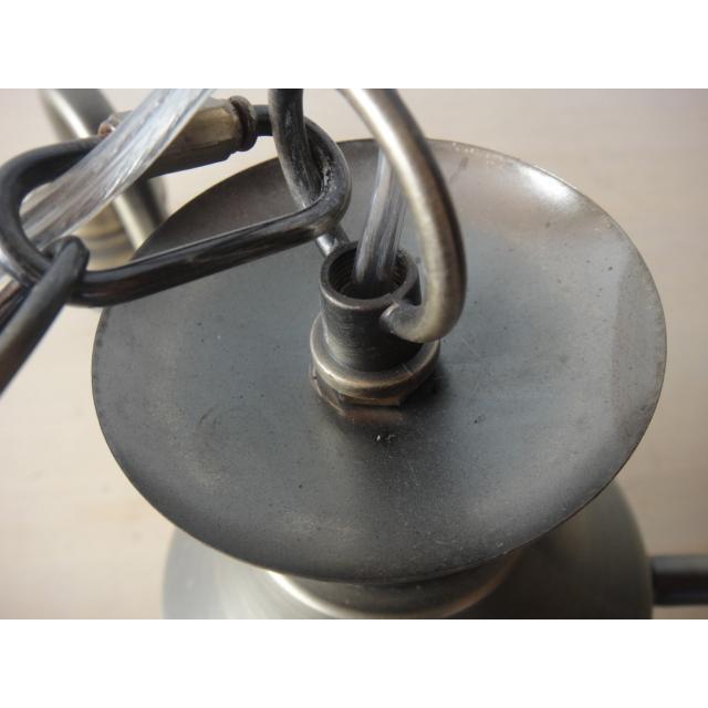 ★インダストリアル工業系3灯シャンデリアペンダントランプ3灯 アンティークブロンズ LED電球対応アンティークヨーロピアンゴシック♪ |  | 02