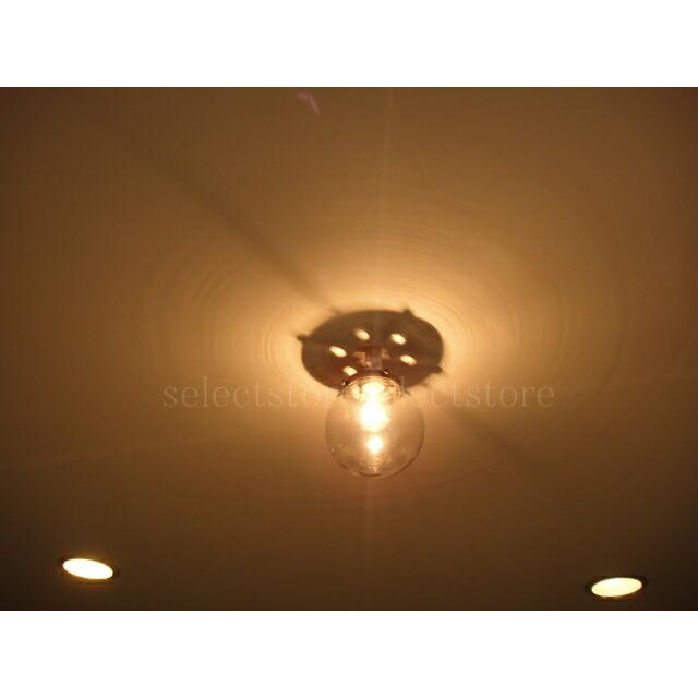 レトロボールガラスシーリングライトクリア直径14.5cm天井照明天井固定直付けシーリングランプアンティークヴィンテージ |  | 01