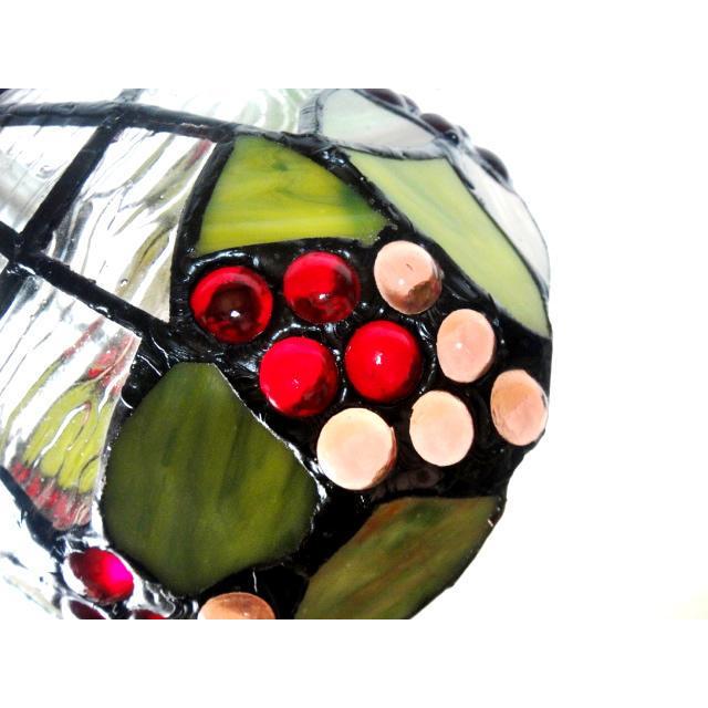 LED電球付き★可愛い♪アンティーク調ステンドグラスプチペンダントランプブドウ　219　E12真鍮色プチペンダントライト照明【RCP】 |  | 01