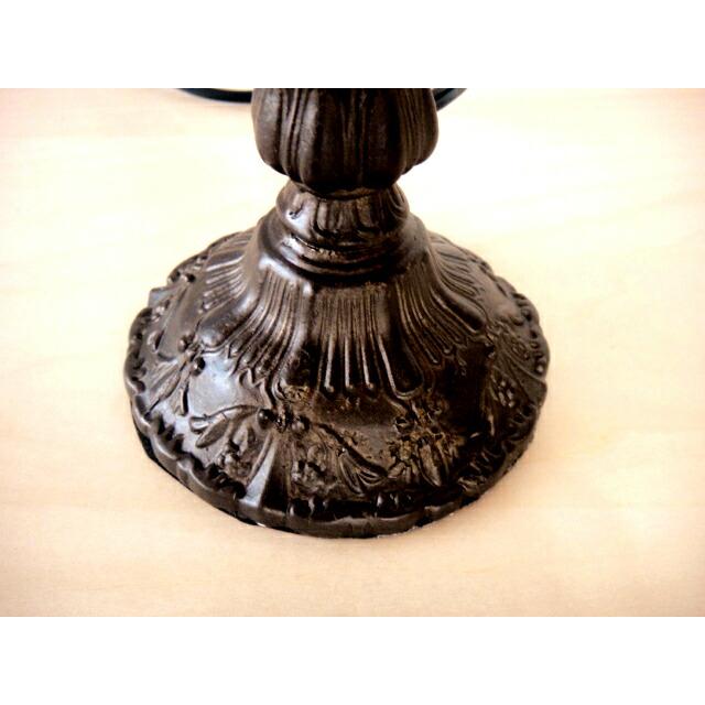 最安値挑戦中★ステンドグラス専用ランプベースH34　E12　ブロンズダークブラウン　フロアスタンドタイプ　テーブルランプ　シェード用フレーム卓上照明 |  | 02