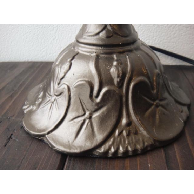 ★大きいサイズ★アンティーク調フラワーステンドグラススタンドランプ 薔薇 ブラウン テーブルランプレトロ大正ロマン系卓上照明 |  | 06