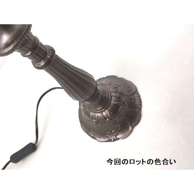 ★大きいサイズ★アンティーク調フラワーステンドグラススタンドランプ 薔薇 ブラウン テーブルランプレトロ大正ロマン系卓上照明 |  | 07