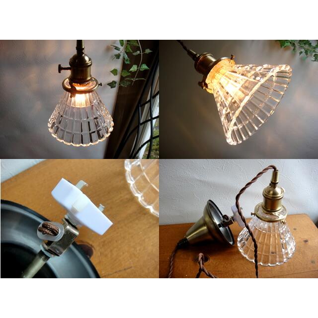 最安値挑戦中E26アンティーク調★ガラスペンダントランプ▲60真鍮１灯灯具レトロ電球プチペンダントライト吊り下げ カフェモダン 照明 |  | 01