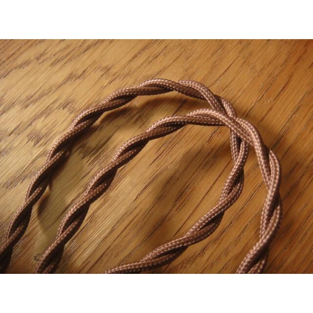 ★ツイストコード茶色　照明器具のコード延長に50cm価格　布コード加工ペンダントランプのコードを長くしたい場合に♪ブラウン　雑貨通販【RCP】 |  | 02