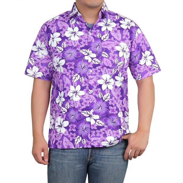 アロハシャツ かりゆしウェア メンズ レディース ユニセックス ハワイ 沖ハイビスカス イベント ダンス 衣装 結婚式 ハワイ ALOHA ハワイアン A M |  | 10