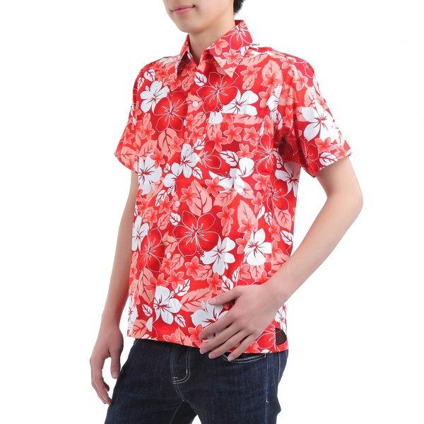 アロハシャツ かりゆしウェア メンズ レディース ユニセックス ハワイ 沖ハイビスカス イベント ダンス 衣装 結婚式 ハワイ ALOHA ハワイアン A M |  | 12