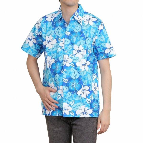アロハシャツ かりゆしウェア メンズ レディース ユニセックス ハワイ 沖ハイビスカス イベント ダンス 衣装 結婚式 ハワイ ALOHA ハワイアン A M |  | 09