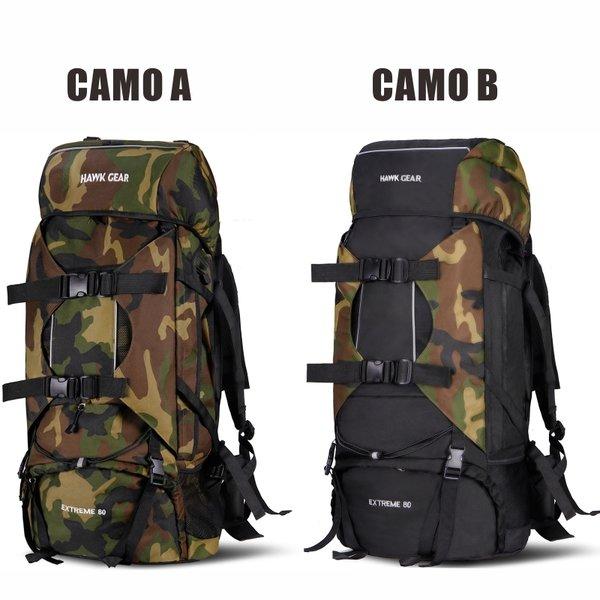 [HAWK GEAR(ホークギア)] バックパック 80L 大容量 防水 アウトドア 防災 災害 登山 旅行 レインカバー ザック |  | 12