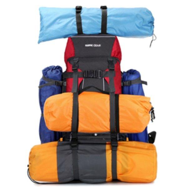 [HAWK GEAR(ホークギア)] バックパック 80L 大容量 防水 アウトドア 防災 災害 登山 旅行 レインカバー ザック |  | 08