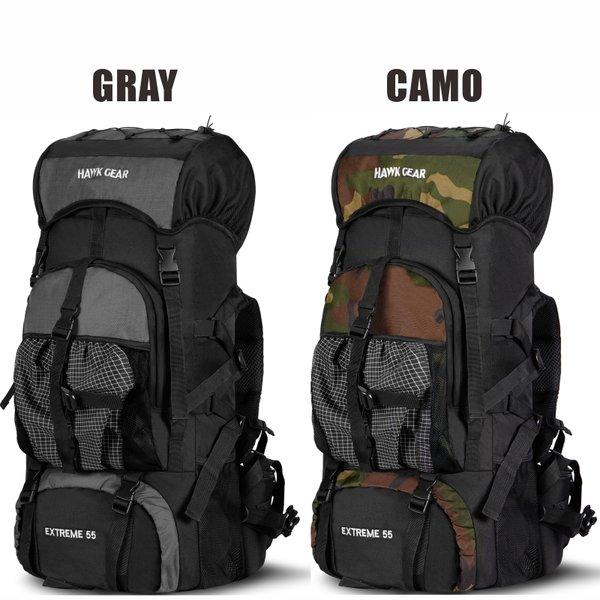 [HAWK GEAR(ホークギア)] バックパック 55L 防水 大容量 レインカバー ザック 長期旅行 防災 災害 レインカバー ザック |  | 14