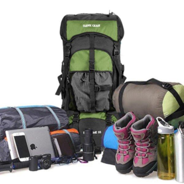 [HAWK GEAR(ホークギア)] バックパック 55L 防水 大容量 レインカバー ザック 長期旅行 防災 災害 レインカバー ザック |  | 09