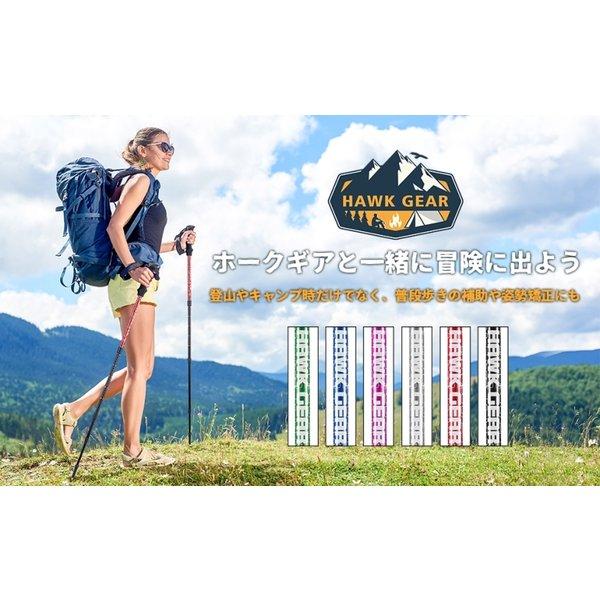 HAWK GEAR(ホークギア) トレッキングポール 2本セット 超軽量アルミ  アンチショック機能付 |  | 01