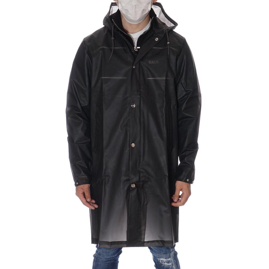 BALR. ボーラー ゴム素材 ベンチコート 防水 メンズ ビッグロゴ BALR. ボーラー ゴム素材 ベンチコート 防水 メンズ ビッグロゴ