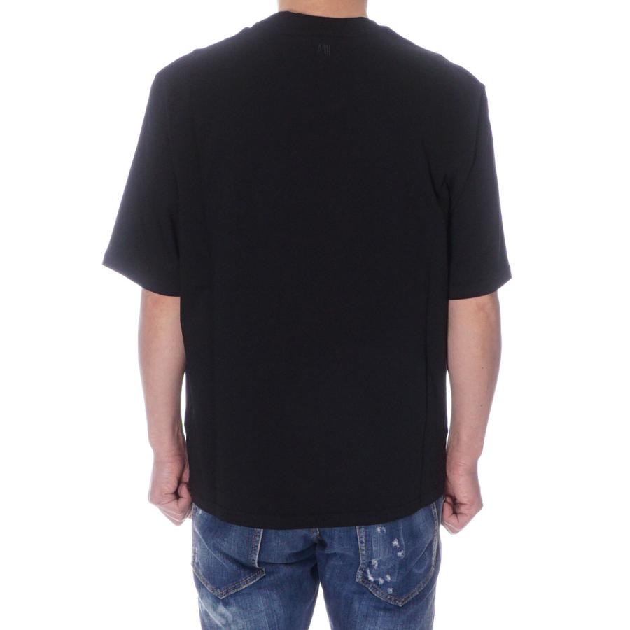 アミ AMI Tシャツ 半袖 ユニセックス ブラック BFUTS005.726 001｜selecty｜03