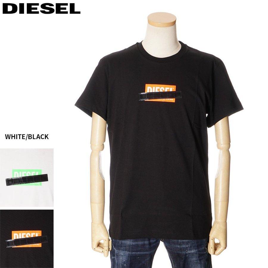 ディーゼル Tシャツ メンズ Diesel 半袖 ティーシャツ ネオンカラーテープ ホワイト ブラック 00seeb 0basu 2020年春夏新作 Dim00067 セレクトテイストyahoo 店 通販 Yahoo ショッピング