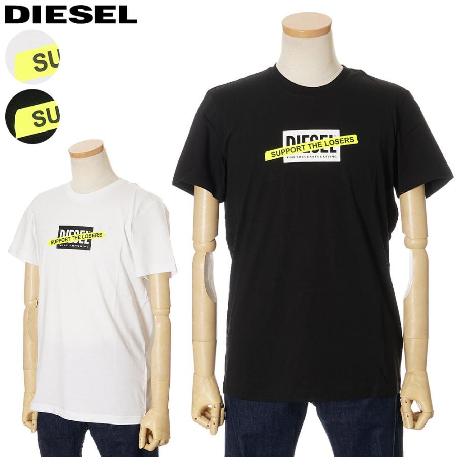 ディーゼル Tシャツ 半袖 メンズ Diesel ホワイト ブラック A 0hayu 21年春夏新作 Dim セレクトテイストyahoo 店 通販 Yahoo ショッピング