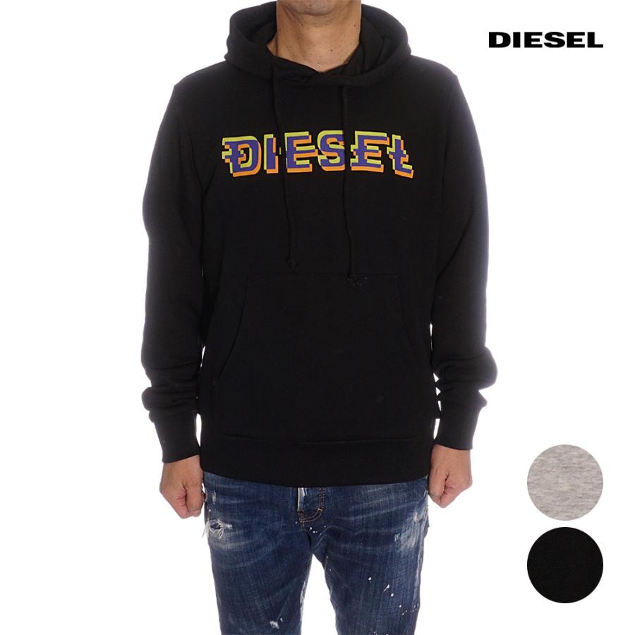 ディーゼル DIESEL プルオーバーパーカー スウェット メンズ グレー