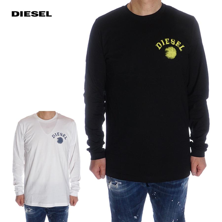 ディーゼル DIESEL ロングTシャツ ロンT 長袖 メンズ ホワイト ブラック A08832 0GRAI : dim00219 :  セレクトテイストYahoo!店 - 通販 - Yahoo!ショッピング