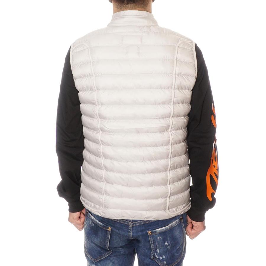 DIESEL（ディーゼル） 並行輸入品 中綿ベスト メンズ ライトグレー