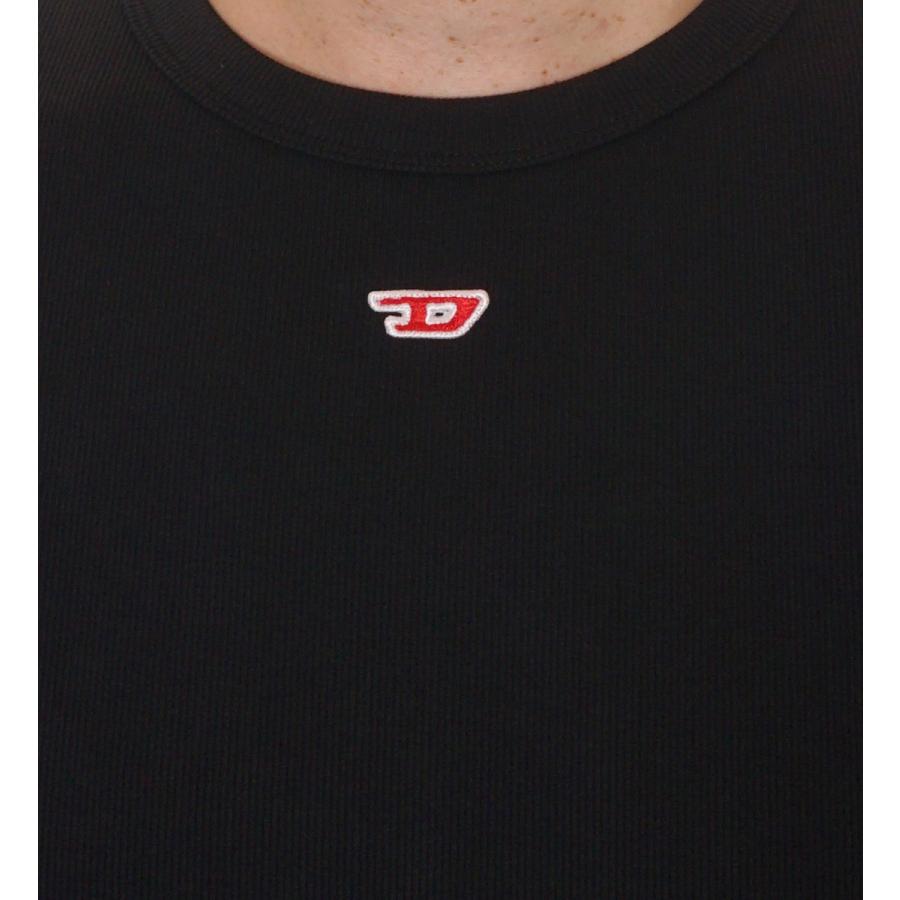 【美品】DIESEL ディーゼル 黒 長袖 Tシャツ ブラック L Dロゴ DIESEL（ディーゼル）の「レディース 長袖Tシャツ トップス D