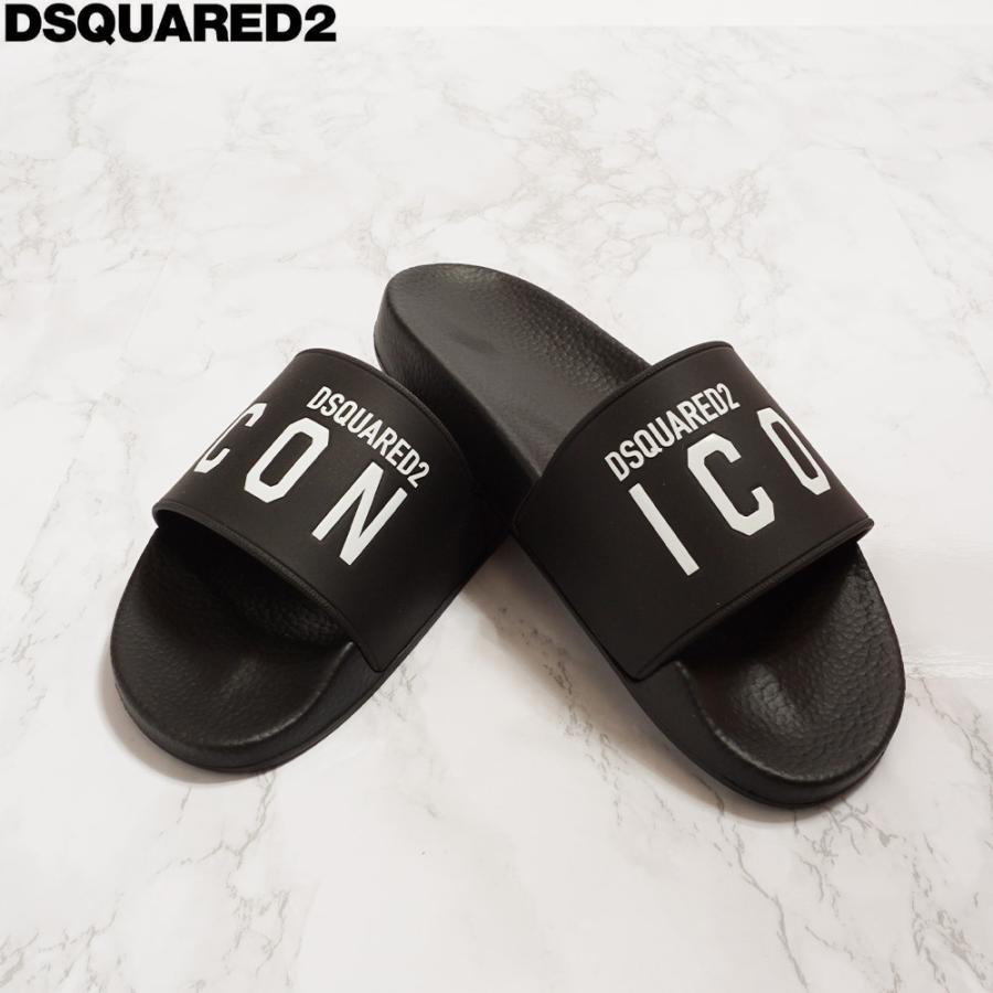 新品 ディースクエアード シャワーサンダル メンズ Dsquared2 Icon ロゴ ブラック Ffm0016 21年春夏新作 即納特典付き Aleefsurgical Com