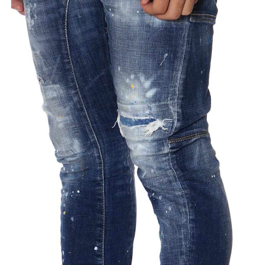 「人气商品」 ディースクエアード DSQUARED2 デニム ジーンズ TIDY BIKER JEAN メンズ ブルー S74LB0957 S30342 【WSO7125090555】(25736円)